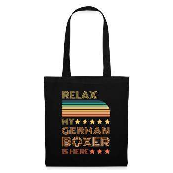 Relax my legendary Boxer is here Retro - Tote Bag - black - Front