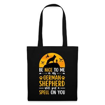 Berger allemand Halloween Costume Chien - Sac en tissu - noir - Devant