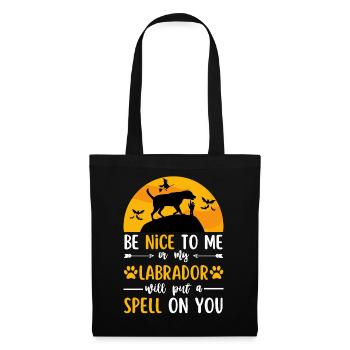Labrador Retriever Halloween Costume Chien - Sac en tissu - noir - Devant