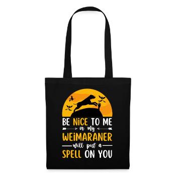 Weimaraner Halloween Costume Chien - Sac en tissu - noir - Devant