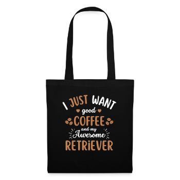 Retriever Coffee Dog Café - Sac en tissu - noir - Devant