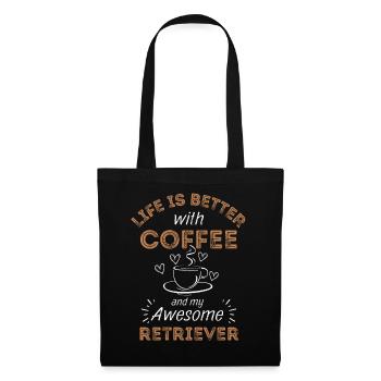 Retriever Coffee Dog Café - Sac en tissu - noir - Devant