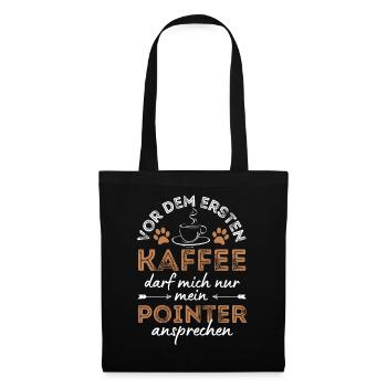 Deutsch Pointer Coffee Dog Cafe - Tote Bag - black - Front