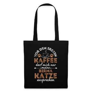 Burmese Cat Coffee Cafe - Tote Bag - black - Front