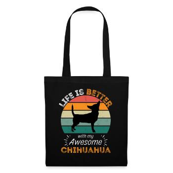 Legendary Chihuahua Vintage Retro - Tote Bag - black - Front