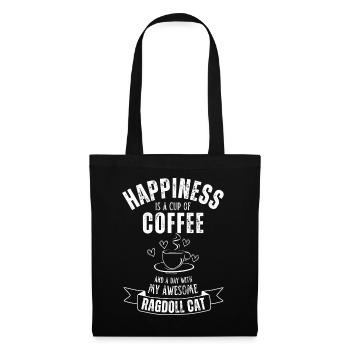 Ragdoll Cat Coffee Cafe - Tote Bag - black - Front