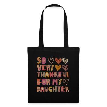 Thankful for daughter Autumn Daughter Gratitude - Tote Bag - black - Front