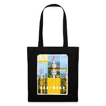 Dortmund Deutschland Stadt Skyline Heimat Liebe - Stoffbeutel - Schwarz - Vorne