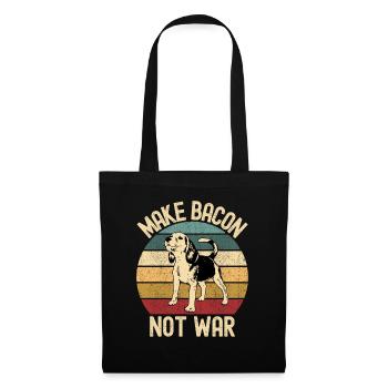 Beagle Dog Retro Vintage - Sac en tissu - noir - Devant