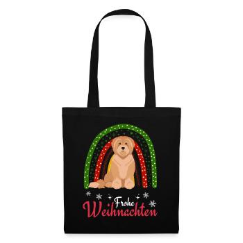 Doux Terrier Tibétain Noël - Sac en tissu - noir - Devant
