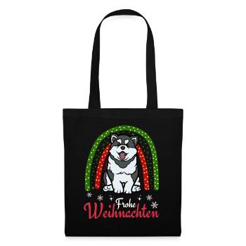 Christmas Sweet Husky Lover Kawaii - Tote Bag - black - Front