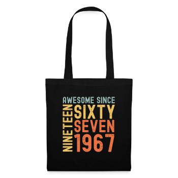 Génial depuis 1967 Année du cadeau d’anniversaire - Sac en tissu - noir - Devant