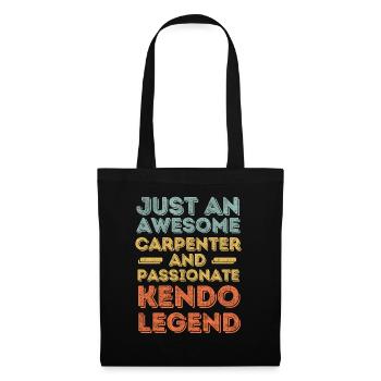 Carpenter Kendo retro - Tote Bag - black - Front