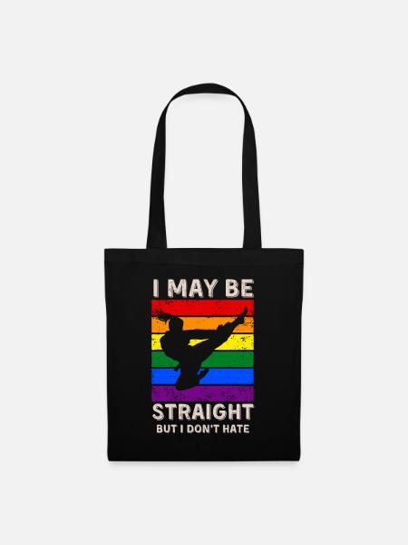 Taekwondo LGBT-Rechte - Stoffbeutel - Schwarz