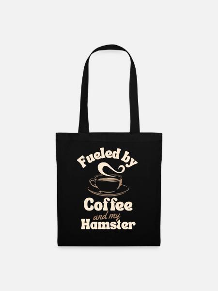 Kaffeehamster-Liebhaber - Stoffbeutel - Schwarz