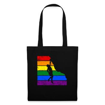 Klettern LGBTQ-Klettern - Stoffbeutel - Schwarz - Vorne