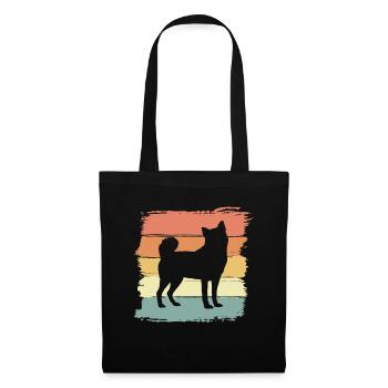 Akita retro - Tote Bag - black - Front