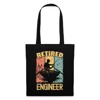 Fishing retired engineer - Tote Bag - black - Front