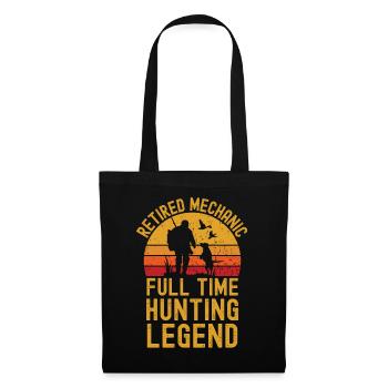 Retired mechanic hunting legend - Tote Bag - black - Front
