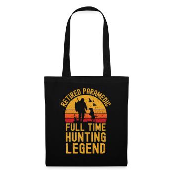 Retired paramedic hunting legend - Tote Bag - black - Front