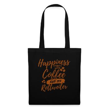 Coffee Rottweiler lover - Tote Bag - black - Front