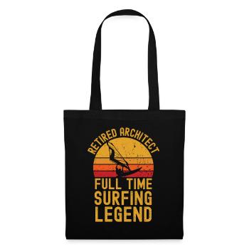 Retired architect windsurfing legend - Tote Bag - black - Front