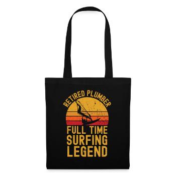 Retired plumber windsurfing legend - Tote Bag - black - Front