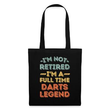 Retired and darts legend - Tote Bag - black - Front