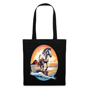 Horse on the beach - Tote Bag - black - Front