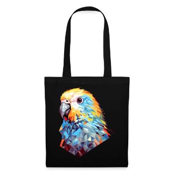 Budgie Polygon Bird Budgies - Tote Bag - black - Front