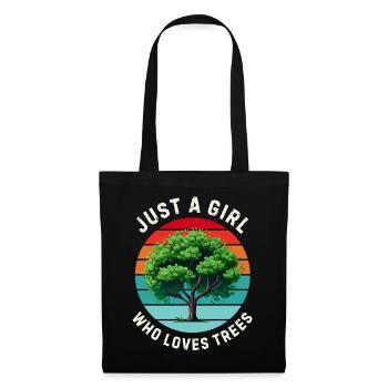 Just a girl who loves trees - Tote Bag - black - Front