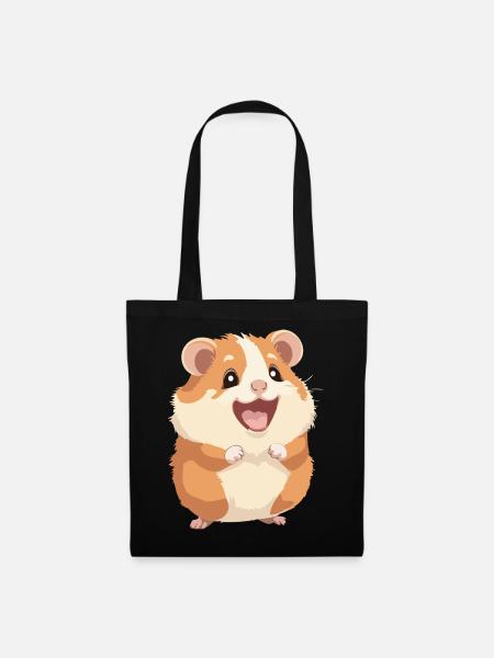 Hamster - Stoffbeutel - Schwarz