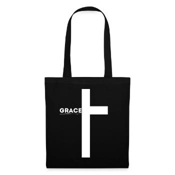 'Grace' - Faith-Based Clothing - Christianity - Tote Bag - black - Front