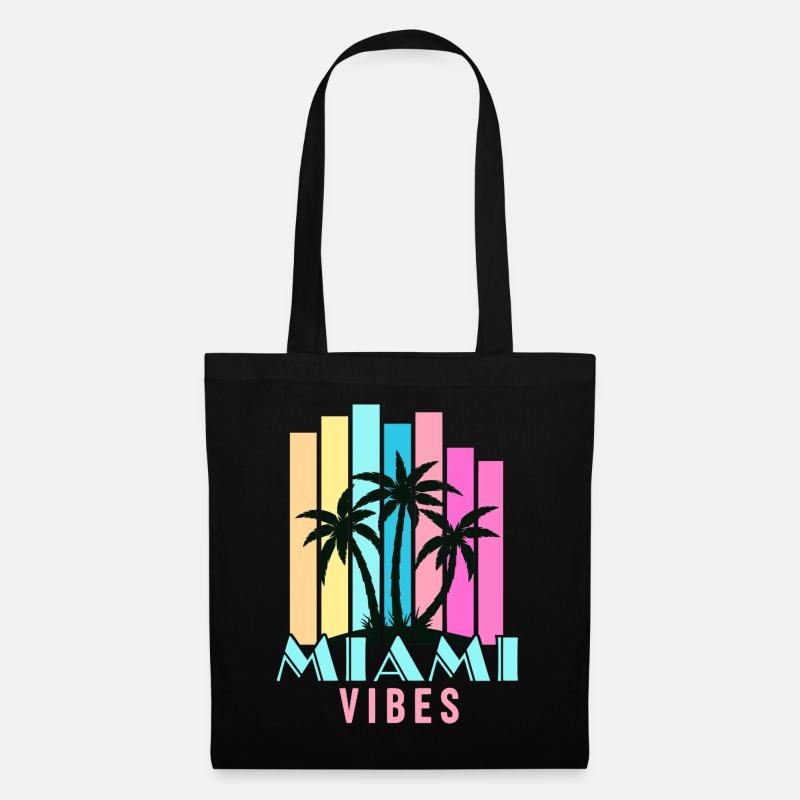 Miami Vibes - Stoffbeutel - Schwarz