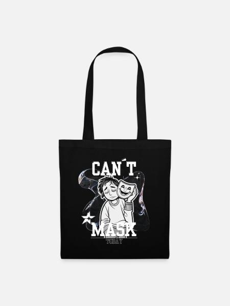 Can’t Mask Today – Social Energy Not Found - Stoffbeutel - Schwarz