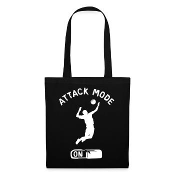 attack mode Volleyball - Beach Volleyball Players - Tote Bag - black - Front