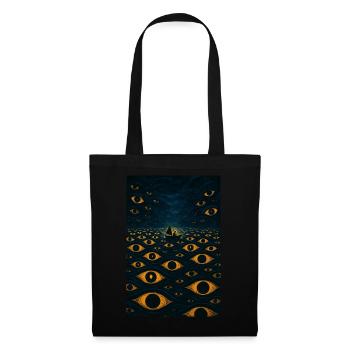 Surreal Ocean of Eyes Midnight Cruise - Tote Bag - black - Front