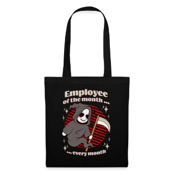 Grim Reaper Employé du mois - Sac en tissu - noir - Devant