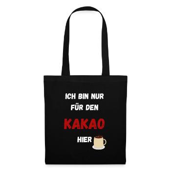 I'm only here for cocoa. Christmas market - Tote Bag - black - Front