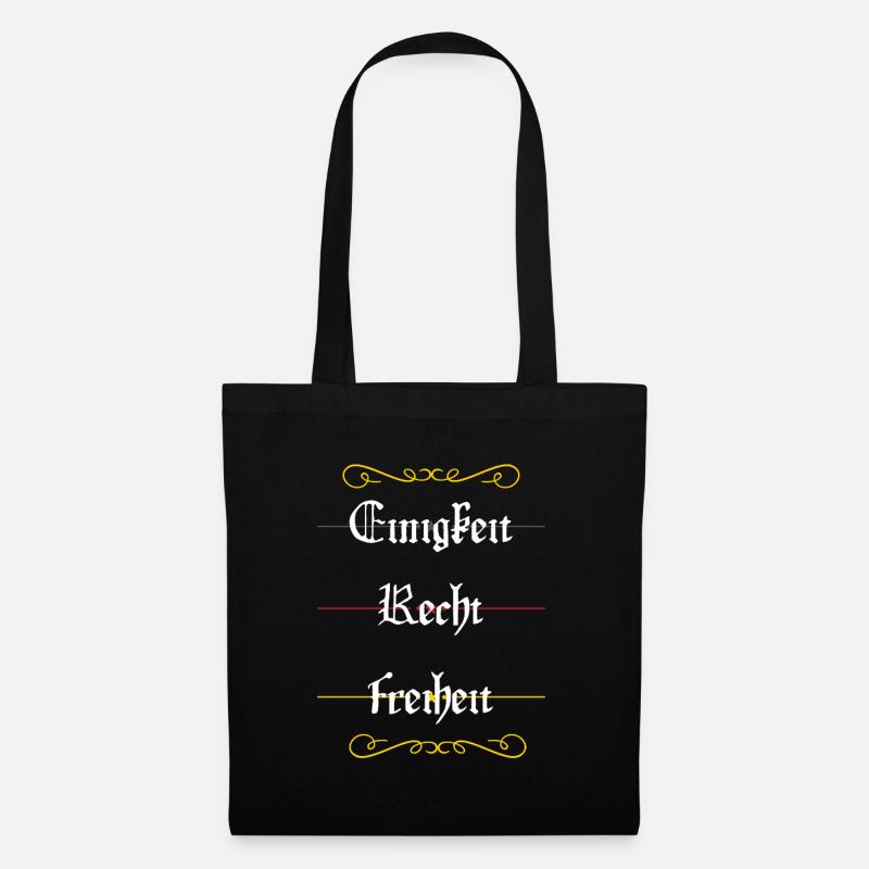 Unity, Justice, Freedom - Tote Bag - black
