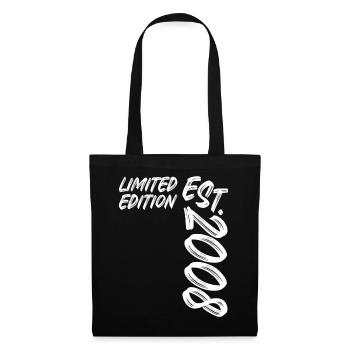 Limited Edition Est. 2008 - Stoffbeutel - Schwarz - Vorne