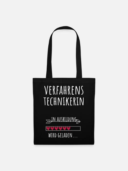 Verfahrenstechnikerin Studium Beruf Ausbildung - Stoffbeutel - Schwarz