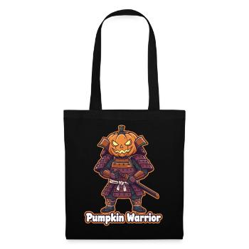 Pumpkin Warrior in the Samurai Armor - Tote Bag - black - Front