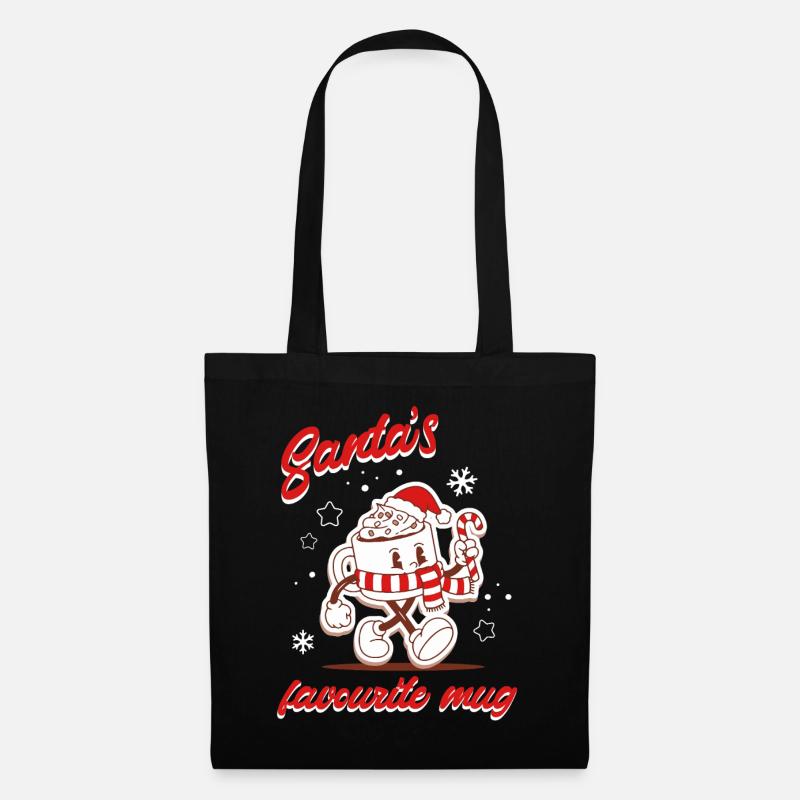 Favorite Santa's Mug - Tote Bag - black