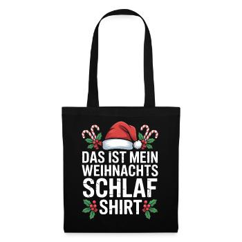 Chemise de nuit de Noël C’est à moi - Sac en tissu - noir - Devant