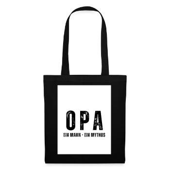 GRANDPA A Man - A Myth - Tote Bag - black - Front