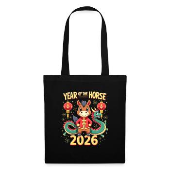 Chinese New Year Of The Horse 2026 - Tote Bag - black - Front