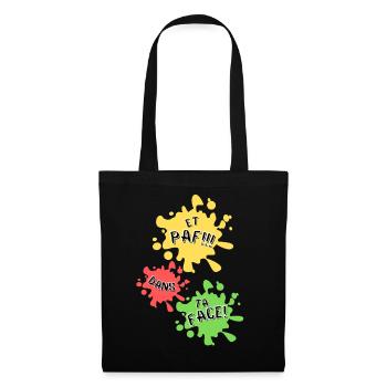 Boom, in your face! - Tote Bag - black - Front