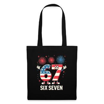 US Flag 67 Memes Six Seven - Tote Bag - black - Front