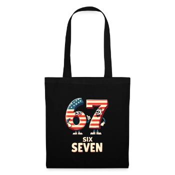 US Flag 67 Memes Six Seven - Tote Bag - black - Front